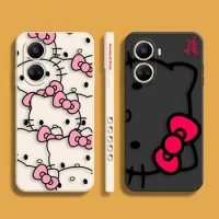 Cartoon Hello K-Kitty Cat Phone Case For Huawei NOVA 9 8 7 6 5I 5 4 3 3I 2 SE Y70 Y7 Y9 2019 PRO PLUS 5G Case Funda Shell Capa