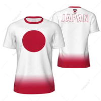 Sports Mesh T-shirt Japan Flag For Running Bike Soccer Tennis Football Fitness Tees 3D Printed Custo