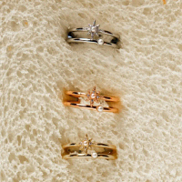 Petite Moonlit Ring แหวนประดับดาวและไข่มุก ปรับขนาดได้ คําแนะนําการขายที่ร้อนแรงในเดือนนี้
