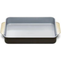 Pastry Molds Non Stick Ceramic 9”x13” Rectangle Pan Naturally Slick Ceramic Coating Non Toxic Free Perfect for Brownies Lasagnas