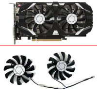 Video Card Fan For MSI GTX 1050 1050Ti 75MM HA8010H12F-Z GTX1050 GTX1050Ti Graphics Card Replacement Cooling Fan