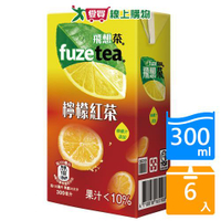 FUZE TEA飛想茶檸檬紅茶300mlx6【愛買】