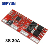 1pcs 3S 30A Max Li-ion Lithium 18650 Battery Charger Protection Board 12.6V PCB BMS Batteries Protecting Module