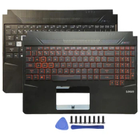 For ASUS FX95 FX95G FX505 FX505D FX86 FX86G Laptop Palmrest Upper Case US Backlit keyboard