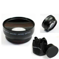43mm 0.45X Wide Angle Macro Conversion Lens for NX3000 CANON HV20/30/40 HFM400 HFM52 HFM50 Panasonic HDC SD90 TM90 camera