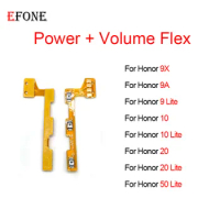 10PCS For Honor 9X 9A 9 10 20 50 Lite Power On Off Button Volume Switch Key Control Flex Cable