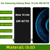 AMOLED Note 10 lite N770U For Samsung Galaxy Note 10 Lite Display With Frame Display Note10 Lite N770F LCD Touch Screen