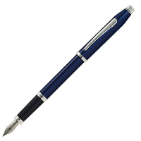 CROSS 高仕 新世紀系列 藍琺瑯白夾鋼筆 / 支 AT0086-103