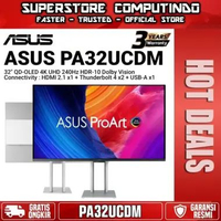 Monitor OLED Asus ProArt Display PA32UCDM 32" QD-OLED 4K UHD 240Hz HDMI 2.1 x1 Thunderbolt4 x2 (Dais