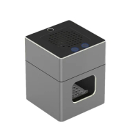 Mini Portable Rechargeable Smokeless Ashtray Secondhand Smoke Air Filter Purifier Home Car Ashtray Holder,Gray