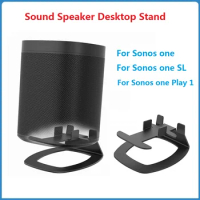 1Pcs Sound Speaker Desktop Stand For Sonos One SL/PLAY 1 HIFI Metal Stand Black Solid Metal