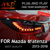 Tail Light For Mazda 6 Atenza 2013-2018 автомобильные товары Rear Lamp LED Lights Car Accessories Mazda6 Taillights
