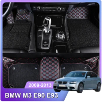 Custom Fit Car Floor Mat for BMW M3 E90 E93 2009-2013 Accessories Interior Rug Thick Carpet Customize for Left and Right Drive