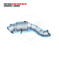 UNIQUE Car Accessories Exhaust Downpipe High Flow Performance for Mercedes-Benz E200 E300 W213 2017 With OPF Catalytic Converter