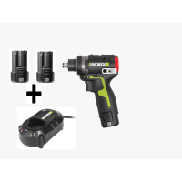 WORX WU132T 2.0Ah鋰電x2 1.5A充電器x1 12V 無刷起子扳手 BLACK (V000) 