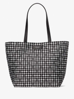 กระเป๋าถือ NOEL JACQUARD LARGE TOTE KF866 สีดำมัลติ