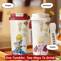 Tumbler termo Minato Namikaze Character Naruto Anime 500ml dinding ganda isolasi panas dan dingin hi