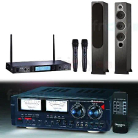 影音套組 AudioKing HD-1000 擴大機+TEV TR-5600無線麥克風+JAMO S428喇叭一對