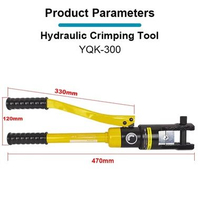 Hydraulic Crimping Tool 16-300mm Tang Press Skun Hidrolik Manual Pliers YQK-300
