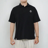 Polo AAPE SPADES PATCH POCKET WHITE BLACK POLO 100% ORIGINAL Size M