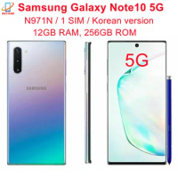 Samsung Galaxy Note10 Note 10 5G N971N 6.3" 256GB ROM 12GB RAM Octa Core NFC Exynos Original Unlocked Android Cell Phone