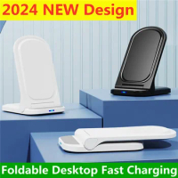 30W Fast Wireless Charger Stand Pad for iPhone 15 14 13 12 8 X Pro Max Samsung Galaxy S21 S20 S10 S9 S8 Xiaomi Wireless Charging