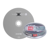 【RITEK錸德】4x BD-R DL 50GB 藍光片 X版/10片布丁桶裝
