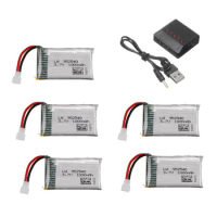 3.7v Battery for Syma X5 X5C X5SC X5SW TK M68 MJX X705C SG600 RC Drone Spare Part 3.7V 1000mAh 952540 Lipo Battery Charger Set