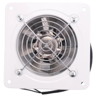 HOT-4 Inch Inline Duct Fan Air Ventilator Metal Pipe Ventilation Exhaust Fan Extractor Bathroom Fan Duct Fan Accessories