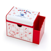 【震撼精品百貨】Hello Kitty 凱蒂貓-日本三麗鷗 KITTY可愛置物收納盒附鏡#54579 震撼日式精品百貨