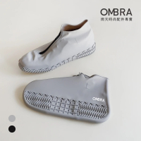 OMBRA 防水鞋套(2色 雨鞋套 矽膠鞋套 環保鞋套 防雨防滑 抗汙耐磨 拉鍊款 機車族必備)