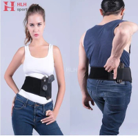 Breathable Men &amp; Women Belly Band Gun Holster Concealed Carry Waist Belt Waistband airsoft gun Holsters