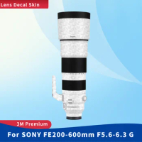 For SONY FE 200-600mm F5.6-6.3 G Decal Skin Vinyl Wrap Film Camera Lens Body Protective Sticker Protector Coat FE5.6-6.3\200600G