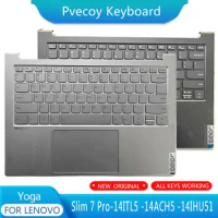 New For Lenovo Yoga Slim 7 Pro-14ITL5 -14ACH5 -14IHU5 Laptop Palmrest Case Keyboard US English Version Upper Cover
