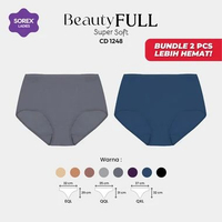( Paket 2 Pcs ) Sorex CD Wanita Basic Maxi Jumbo Super Soft Extra Size 1248 ( Warna Random ) QQL / X