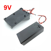 Tắt bật chuyển đổi nguồn điện, gói hộp 9 Volt, màu đen, với công tắc BẬT / TẮT hoặc không có nắp, VN
