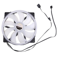 CPU Coolers,Radiators System RGB LED 200mm Case Fan,Quiet Edition High Airflow Colorful Chassis Fan 