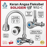 Keran Air Angsa Flexible Soligen WS2C / Kran Angsa Soligen / Kran Dapur Hitam