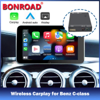 Bonroad Wireless Apple CarPlay module for Mercedes Benz C-Class W205/W204&amp; GLC 2007-2018 with Android Auto Mirror Link AirPlay