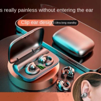 TWS Wireless Bone Conduction Headphones Bluetooth Ear Clip Earphones for ZTE Axon 30 Pro A2022 Infinix Smart 2/2Pro/2 HD Infini