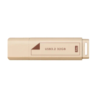 【TCELL 冠元】USB3.2 Gen1 32GB 文具風隨身碟 奶茶色