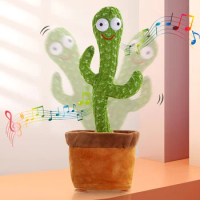 Children Toys, Singing Dancing Cactus Electronic Talking Doll with Record and Playback Functions -Singing for Toys for Kids