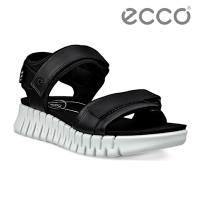 ECCO GRUUV SOL W 樂步經典皮革平底涼鞋 女鞋 黑色