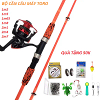 Bộ Cần Câu Máy TORO 2 Khúc Kèm Máy Và Phụ Kiện Dài Từ 1m2-2m7