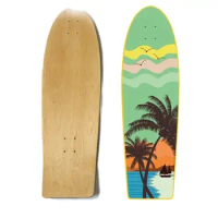 34Inch Surf Skate Board Canadian Maple Blank Deck Carving Land Surf Skateboard Tilt Tail Concave Board Longboard 86CM