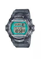 CASIO 卡西歐 Baby-G 灰色錶帶防震 200 公尺女式數位手錶 BG-169U-8BDR