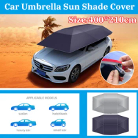 4.2x2.1M Portable Outdoor Car Tent Umbrella Roof Cover UV Protection Car Cover Umbrella Sun Shade