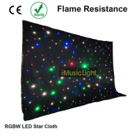 30' x 10' (WxH) 3mx9m RGBW LED Starcloth LED Drape Matrix led Twinking Cloth inc Controller