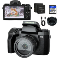 64MP Digital Photo Camera SLR DSLR For Photography Auto Focus 4K Vlog Camcorder 4" Screen Youtube Livestream Webcam Video Camera