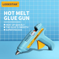 LODESTAR Hot Melt Glue Gun with 10mm Glue Sticks Mini Industrial Guns Heat Temperature Thermo Electric Repair Tool